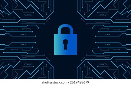 Cyber security technology concept , Shield With Keyhole icon with world map background , personal data , vector illustration.