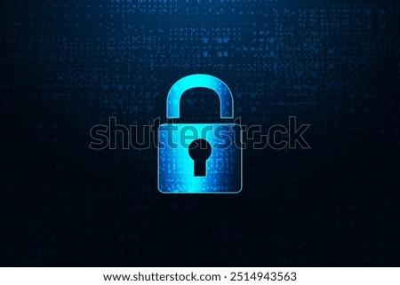 Cyber security technology concept , Shield With Keyhole icon with world map background , personal data , vector illustration.	
