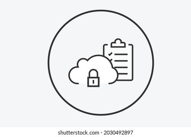 Cyber Security Testing Icon Vector Design