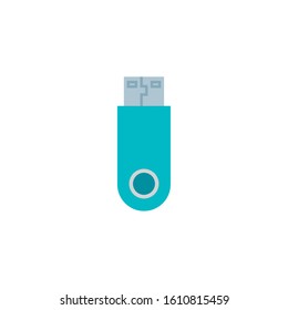 cyber security usb flat style icon vector illustration design