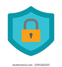 Cyber Security Vector Flat Icon For Personal And Commercial Use.
