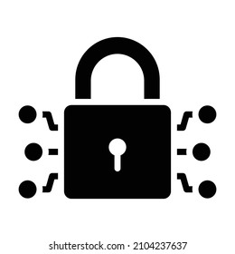 Cyber security vector icon Which Can Easily Modify Or Edit 