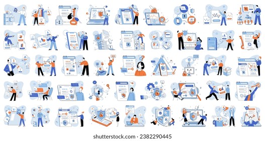 Cyber security vector illustration. Cybersecurity is backbone digital privacy and protection The security personal information is paramount in cyberspace Technology advancements have led to increased