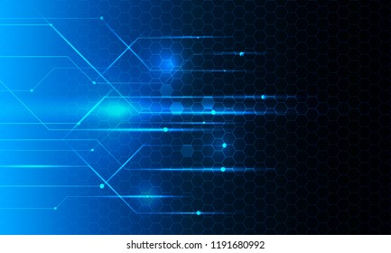 Cyber security, Vector illustration white gear and tree cog wheel on circuit board, Hi-tech digital technology and engineering, digital telecoms,Abstract futuristic