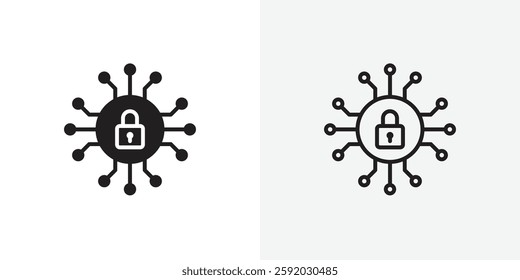 Cyber security vectors icons pack for apps and Ui Ux desigs