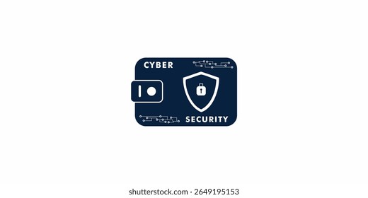 cyber security wallet vector illustration