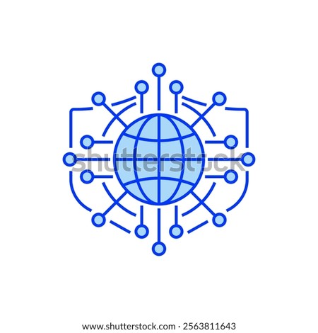 Cyber Shield Filled Line Icon. linear style sign for mobile concept and web design. Outline vector icon.