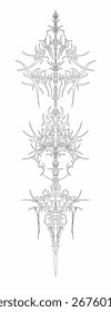 Diseño gráfico de Vector de sigilo cibernético