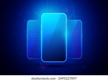 Cyber-Smartphone-Technologie Mock Up