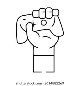 cyber sport team line icon vector. cyber sport team sign. isolated contour symbol black illustration