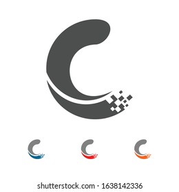 cyber tech or cyber communication logo