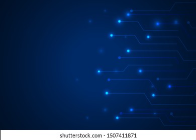 cyber technology abstract background and lines technological innovation background. data connection and big data background.