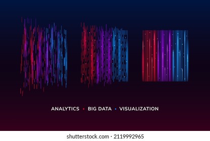 Cyber technology background or big data visualization backdrop. Bigdata or cyber concept wallpaper. Digital infographic element. Visual data flow backdrop. Analysis and analytics, science backdrop