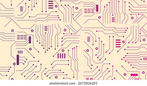 Cyber Technology Background with Binary Code and Light Effects
