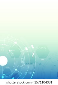 cyber technology display.vector technology blue background.