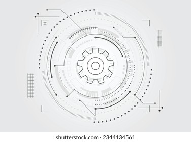 Cyber technology futuristic background design. Abstract digital circuit board. Vector illustration