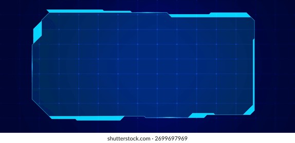 Cyber Technology HUD Display Background Vector