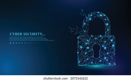 Cyber technology security, network protection background design