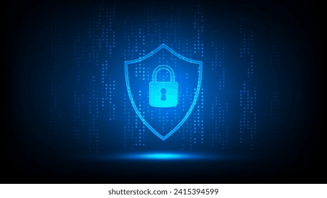 Cyber technology security, Online data network protection, Privacy Encryption password privacy concept. Abstract technology background, vector illustration
