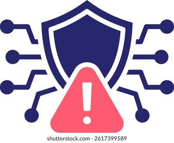 Cyber Threat Icon Fill Vector Illustration