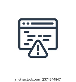 Cyber Threat Online Risks Vector Icon Illustration