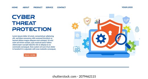 Cyber Threat Protection-Projektmappenvorlage für die Cyberbedrohung