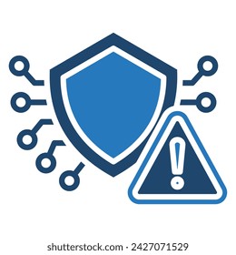Cyber Threats icon line vector illustration