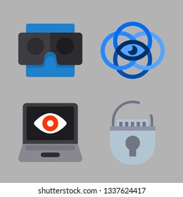 cyber vector icon set