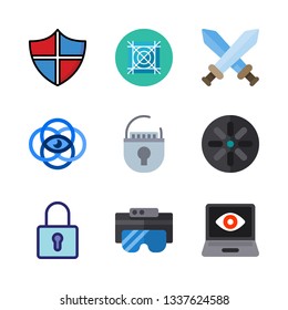cyber vector icon set