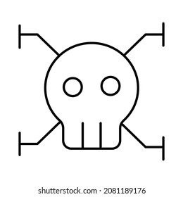 Cyber virus icon which can easily modify or edit
