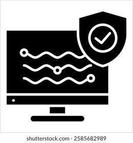 Cyber Wave Icon Element For Design
