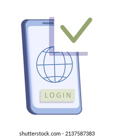 Cyber or web security. Digital data protection and database safety. Protection of an information in the internet, cyberattack prevention. Flat vector illustration