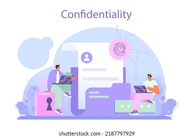 Especialista en seguridad cibernética o web. Seguridad digital de datos y bases de datos. Protección de información en internet, prevención de ciberataques o prevención de filtraciones de datos. Ilustración vectorial plana