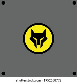 Cyber Wolf with circle design