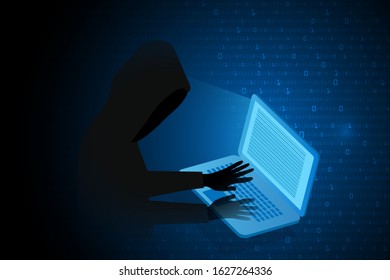 cyberattack on abstract background. digital technology hacker and cyberattack online. protection and privacy background. 