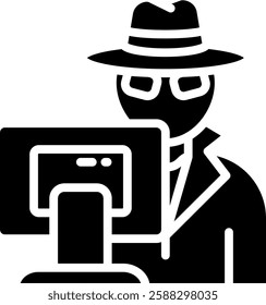 Cybercrime Icon Element For Design