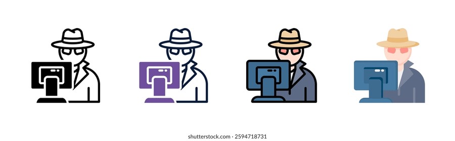 Cybercrime Icon Element For Design