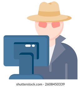 Cybercrime Icon Element For Design
