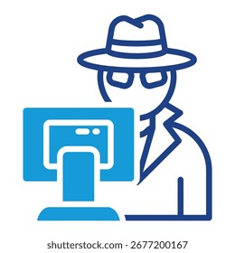 Elemento de icono de cibercrimen para diseño