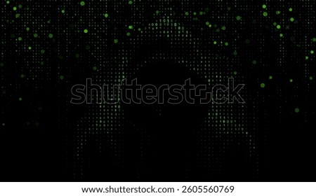 A cybercriminal in a stream of binary code a dynamic vector background symbolizing data flow and digital breaches. Hacker in binary code stream.