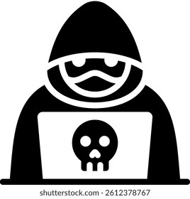 Cybercriminals Icon Glyph Vector Illustration