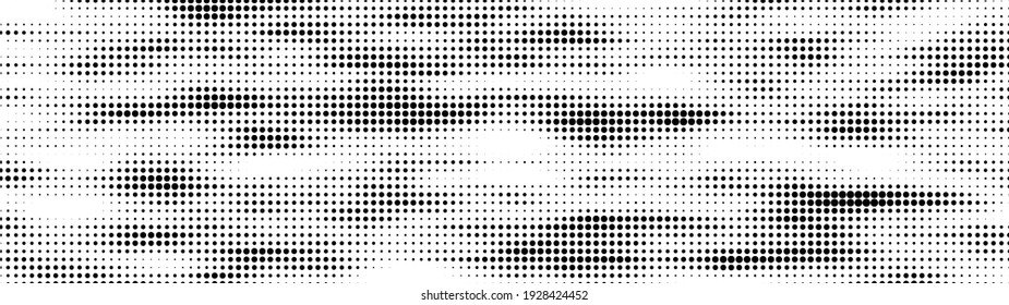 Fondo cibernetico futurista. Gran visualización de datos. Virus. Media tonalidad. Parálisis matricial. Ilustración vectorial.