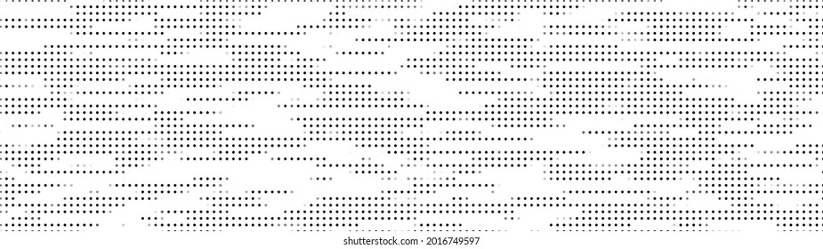 Cybernetic futuristischer Hintergrund. Visualisierung großer Daten. Virus. Halftone. Matrix glitch. Vektorgrafik.