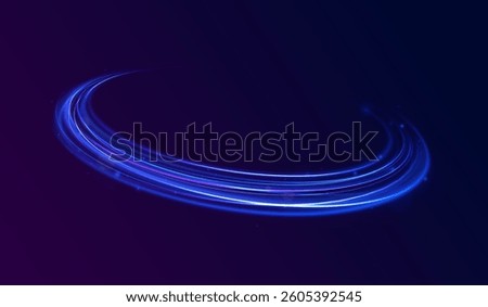 Cybernetic Light Waves: A Stunning Composition of Luminous Motion Rings and Glowing Arc Traces That Resemble High-Speed Energy Orbits, Hovering in a Neon-Drenched Sci-Fi Universe
