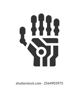 Cybernetic limb icon, Vector graphics