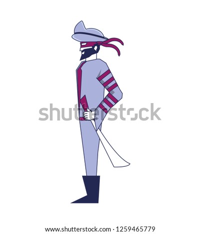 cybernetic pirate avatar icon