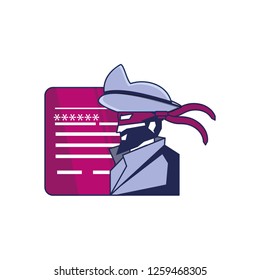 cybernetic pirate and document with password