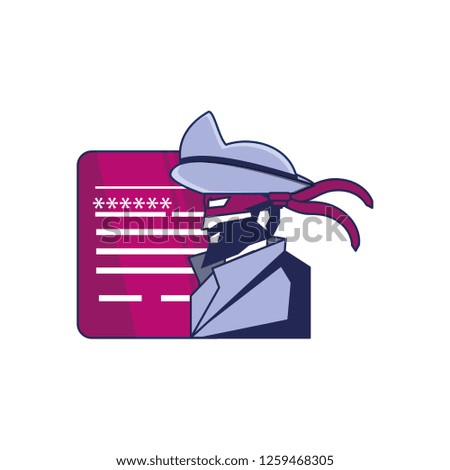 cybernetic pirate and document with password