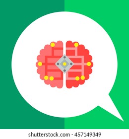 Cybernetics flat icon