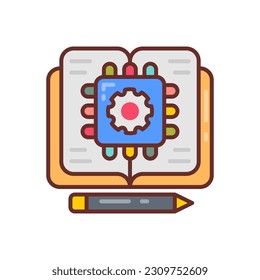 Icono de la cibernetica en vector. Ilustración